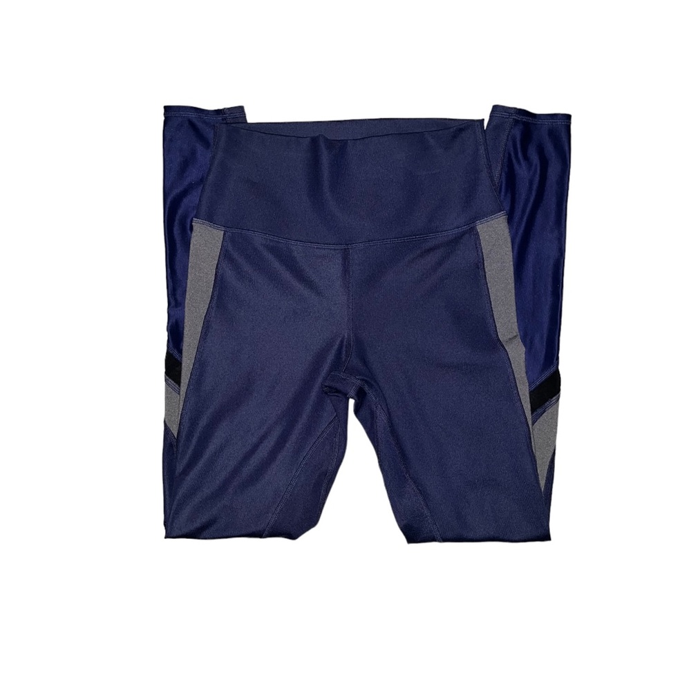 Alo yoga Navy and gray full length High rise leggings size small